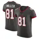 Elite Men's Ryan Miller Tampa Bay Buccaneers Pewter Alternate Vapor Jersey