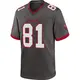 Game Men's Ryan Miller Tampa Bay Buccaneers Pewter Alternate Jersey