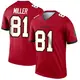 Legend Red Youth Ryan Miller Tampa Bay Buccaneers Jersey