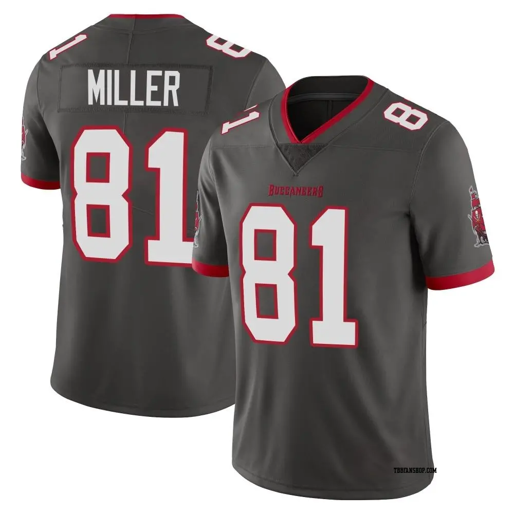 Limited Men's Ryan Miller Tampa Bay Buccaneers Pewter Alternate Vapor Jersey