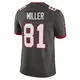 Limited Men's Ryan Miller Tampa Bay Buccaneers Pewter Alternate Vapor Jersey