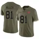 Limited Olive Men's Ryan Miller Tampa Bay Buccaneers 2022 Salute To Service Jersey